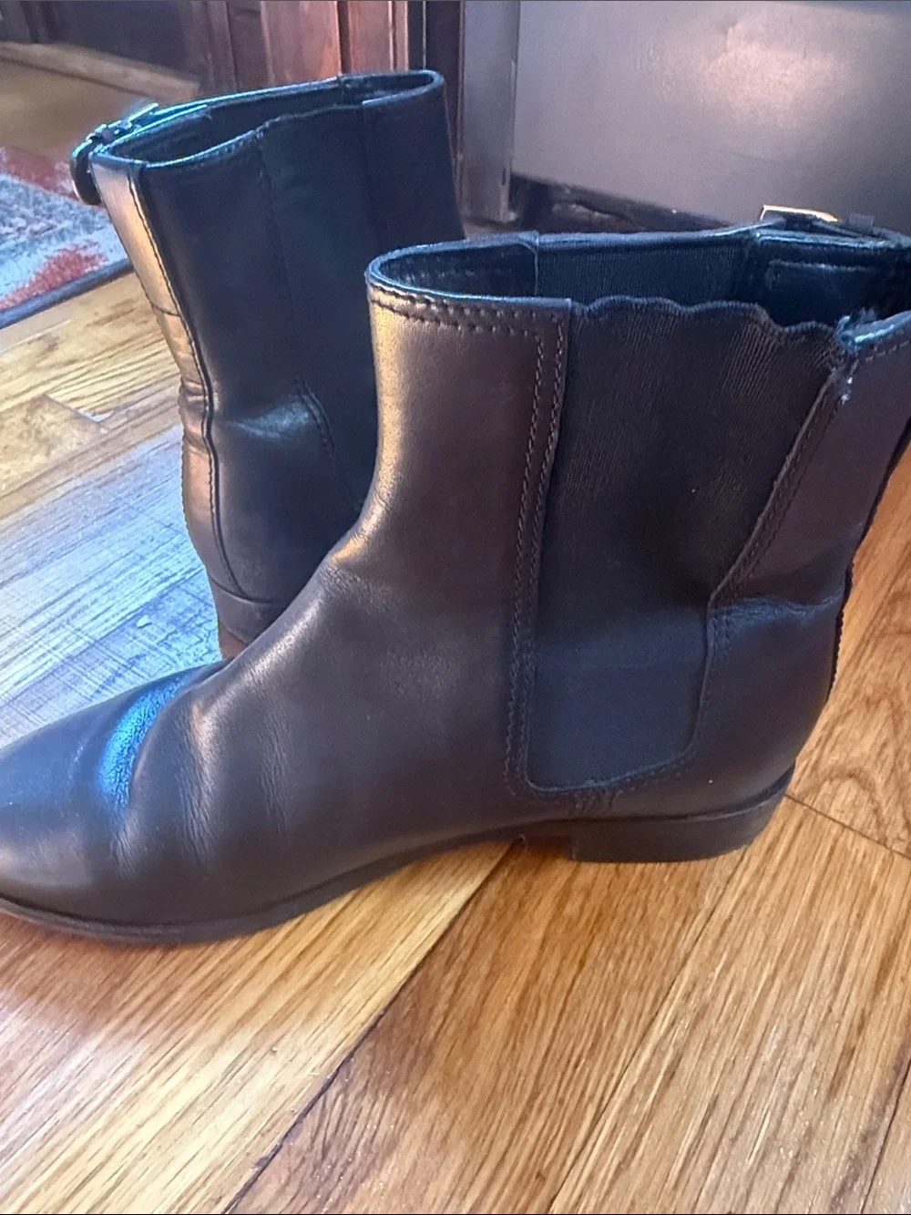 Women Black Leather Chelsea Boots - Ankle Boot